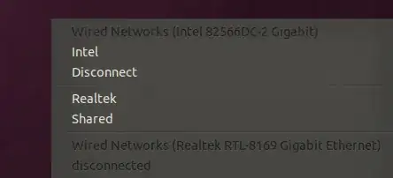 Ubuntu - Settings, Storage menu