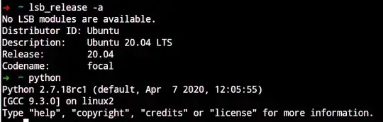 my system version and python version