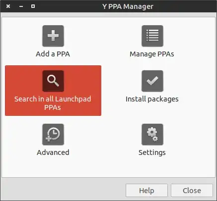 Click on the "Search in all Launchpad PPAs" button. enter image description here