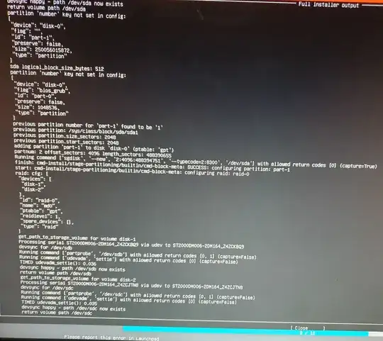 Error log extract - part 1