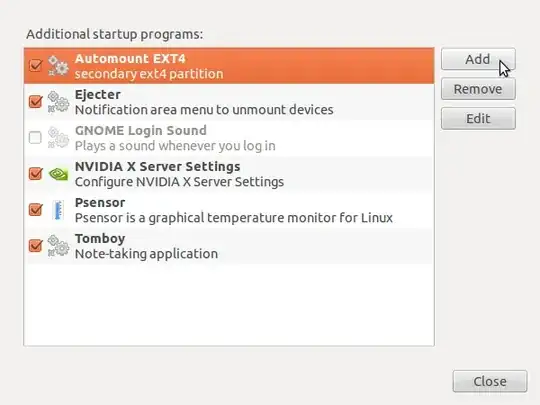 GParted screenshot showing that the partition table is of type gpt
