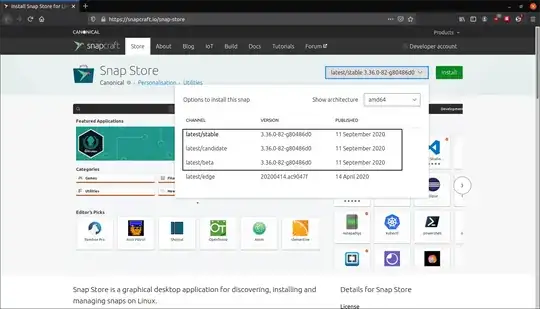 Snap Store website screenshot as on 23rd October 2020