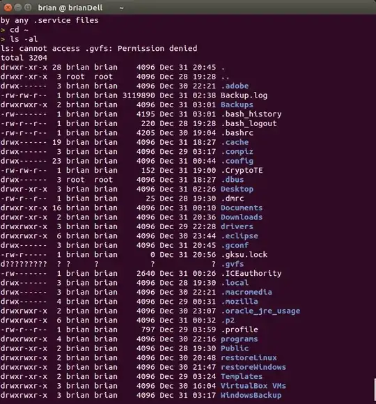screenshot of ~ directory