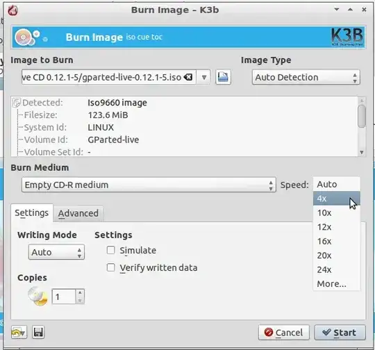 fdisk output in terminal