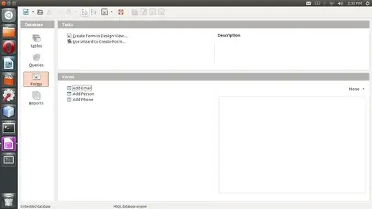 Picture of settings in ts