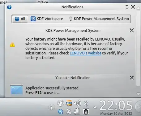 Screenshot of fdisk partition list