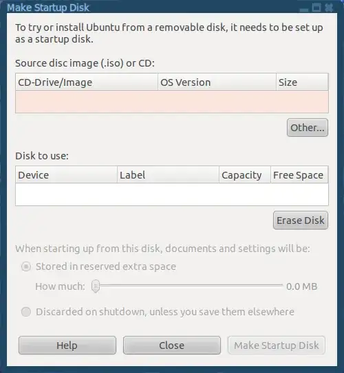 Screenshot of button