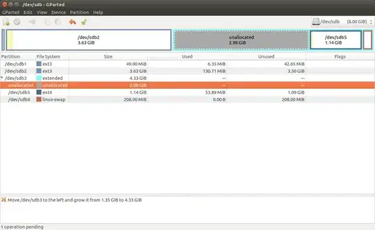 resize extended partition