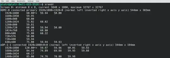 xrandr