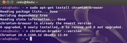 terminal - chromium install