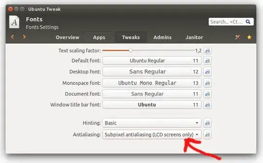 Antialiasing choice bar