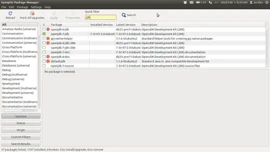 screenshot of the issue