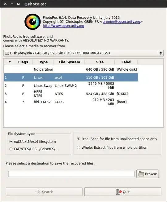 QPhotorec on Ubuntu, 14.04, Trusty Tahr