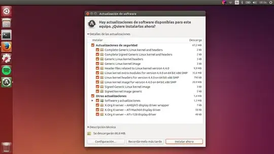 updater is showing me rare things