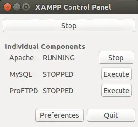 mini xampp gui