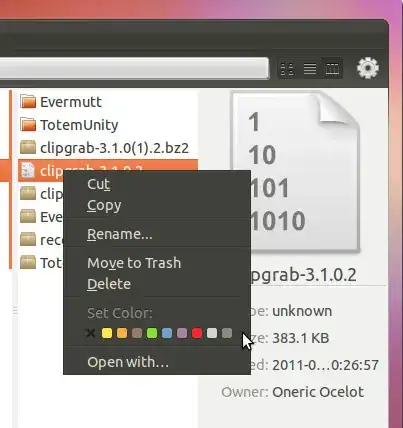 Color Labels Example