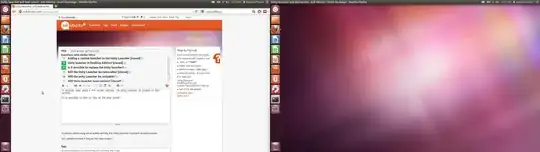 Dual screen with two launchers