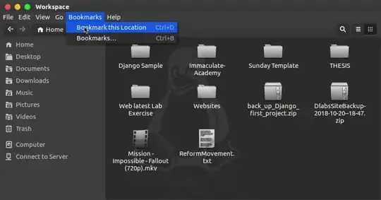 Open **Bookmarks** in the top menu bar -> click **Bookmark this Location**