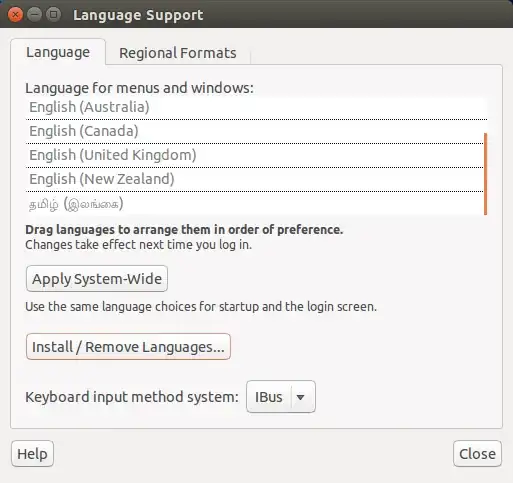 Current configuration window