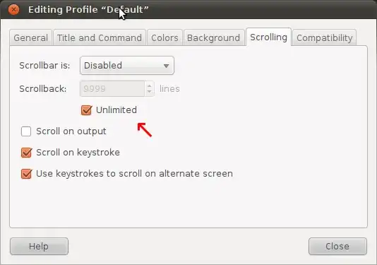 Screenshot of plank preferences