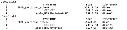 Screen-shot for the one-line file listing script