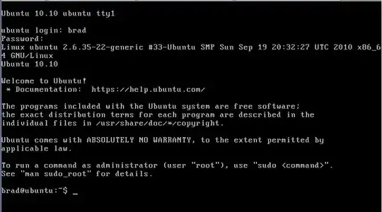 server interface of Ubuntu