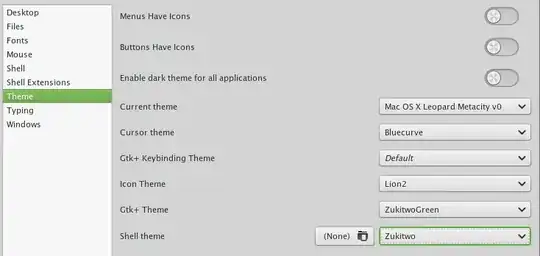 Look for the Shell Theme entry