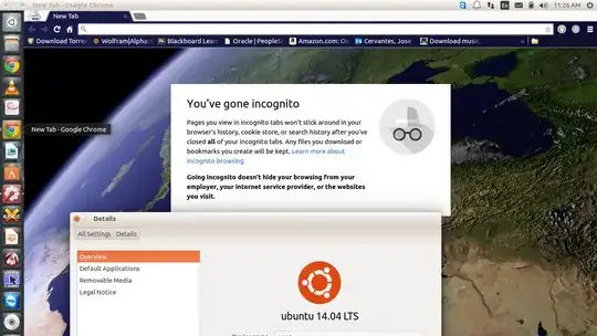This is screenshot of the primary issue Im having with Chrome