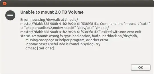 Console output before system freezes