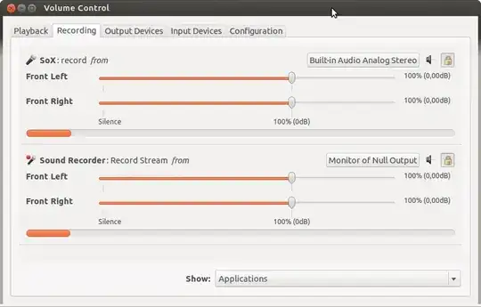 pavucontrol settings