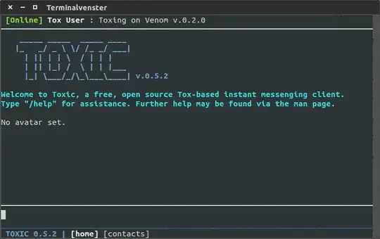 toxic, terminal based tox client