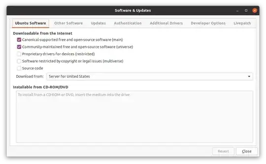 Software and Updates