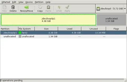 unallocated space on right