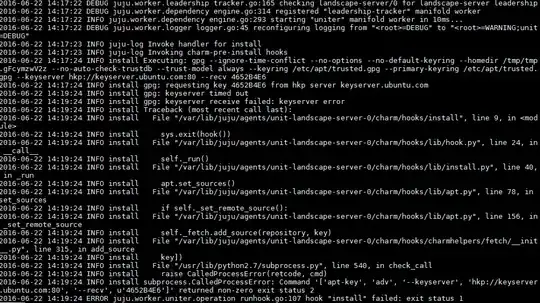 Screenshot showcasing the issue