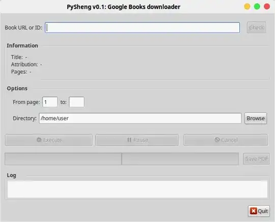 PySheng GUI for downloading from Google Books