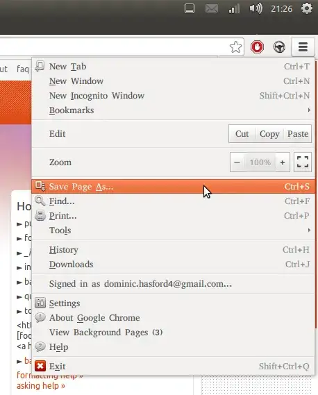 screen capture of the error is here