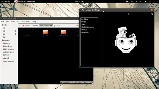 GParted screenshot of disk