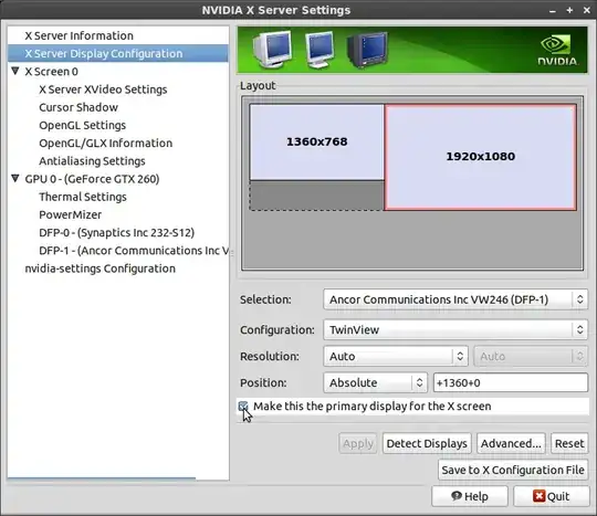Firefox Options Page