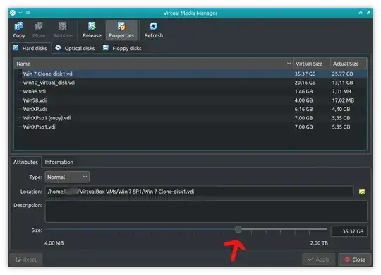 VirtualBox Virtual Media Manager