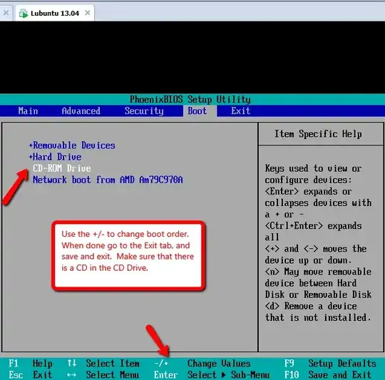 I don't know which of these option to choose to boot from the live USB