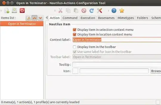 Nautilus actions config tool