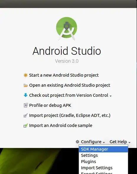 Android SDK option