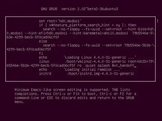 grub edit boot entry