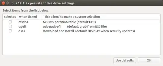 Custom options or default