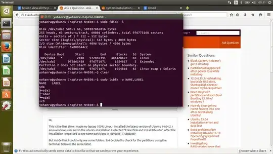 desktop environment - chromium window and sidebar