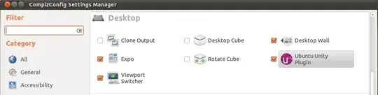 The Compiz settings manager