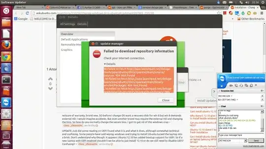 Error even on Update Manager