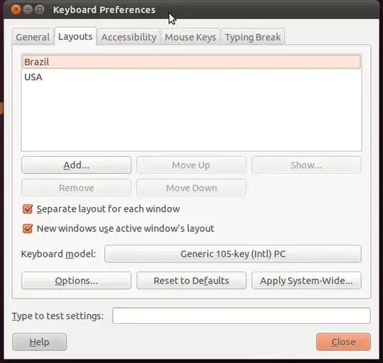 Screenshot of the terminal showing the commands above