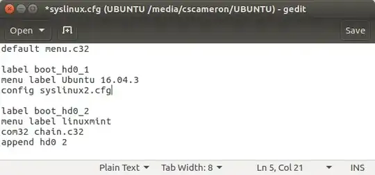 Edit Original Syslinux.cfg