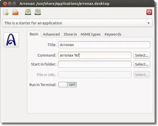 launcher creation dialog